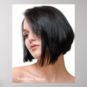 Female Model Hair Salon Poster