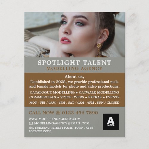 Female Model Modelling Agency Model Agent Flyer
