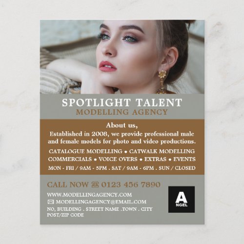 Female Model Modelling Agency Model Agent Flyer