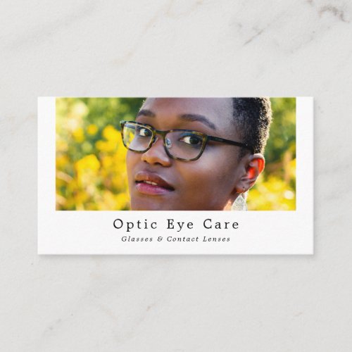 Female Model Optician Technical Practitioner Business Card