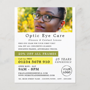 Female Model, Optician, Technical Practitioner Flyer