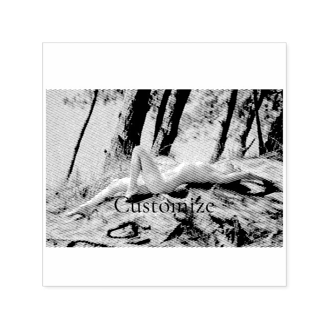 Female Model Sunbathing Thunder_Cove  Self-inking Stamp (Design)