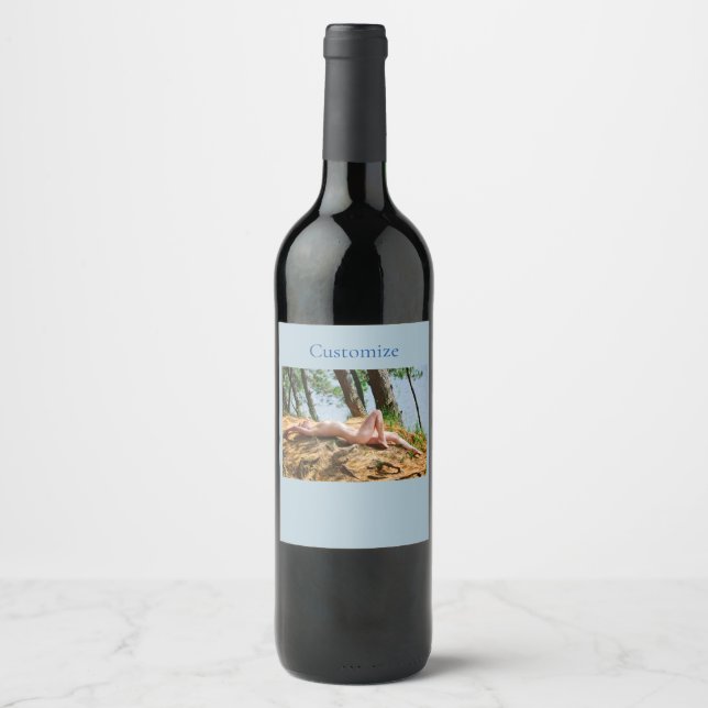 Female Model Sunbathing Thunder_Cove  Wine Label (Front)