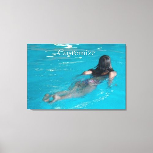 Female Model Swimming Thunder_Cove Canvas Print