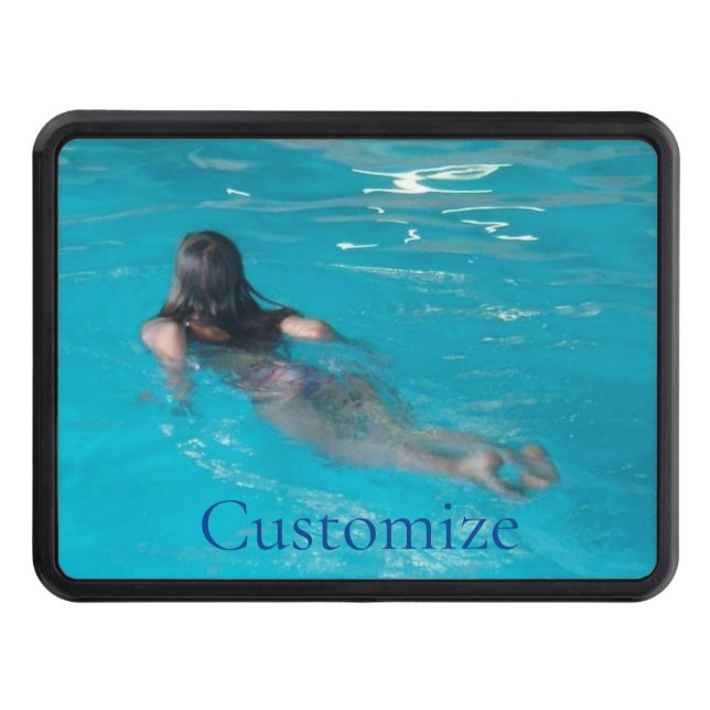 Female Model Swimming Thunder_Cove Hitch Cover (Front)