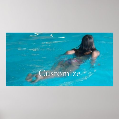 Female Model Swimming Thunder_Cove Poster