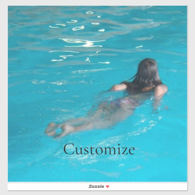 Female Model Swimming Thunder_Cove  Sticker (Sheet)