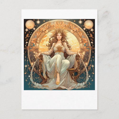 Female Moon Goddess Postcard
