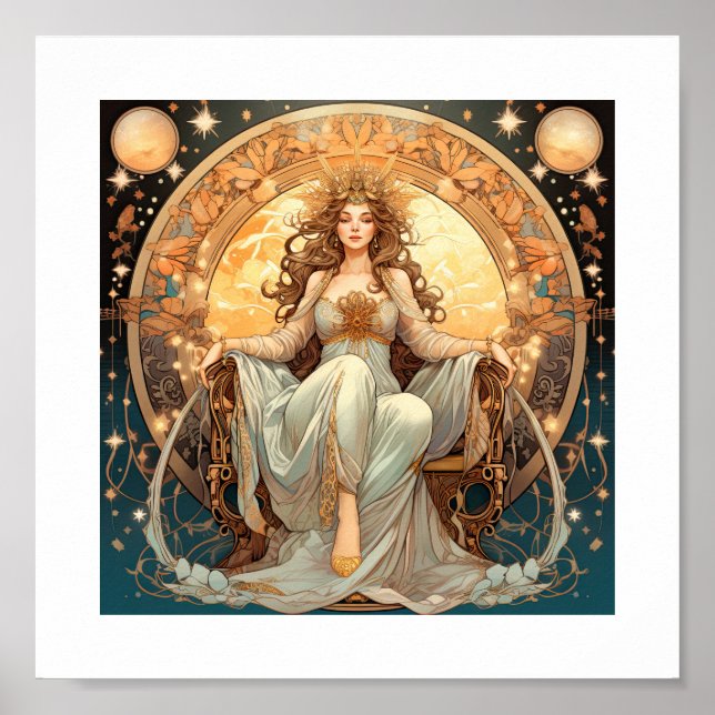 Female Moon Goddess Poster (Front)