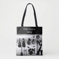 Female Music Teacher Tote Personalized