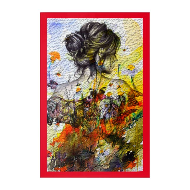 Female Nature Acrylic Print (Front)