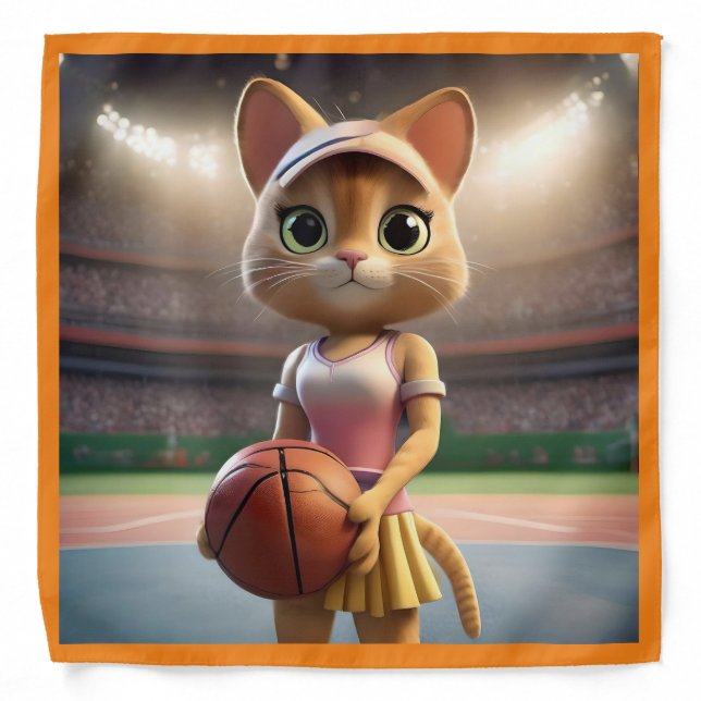 Female Netball Cat,  Bandana (Front)