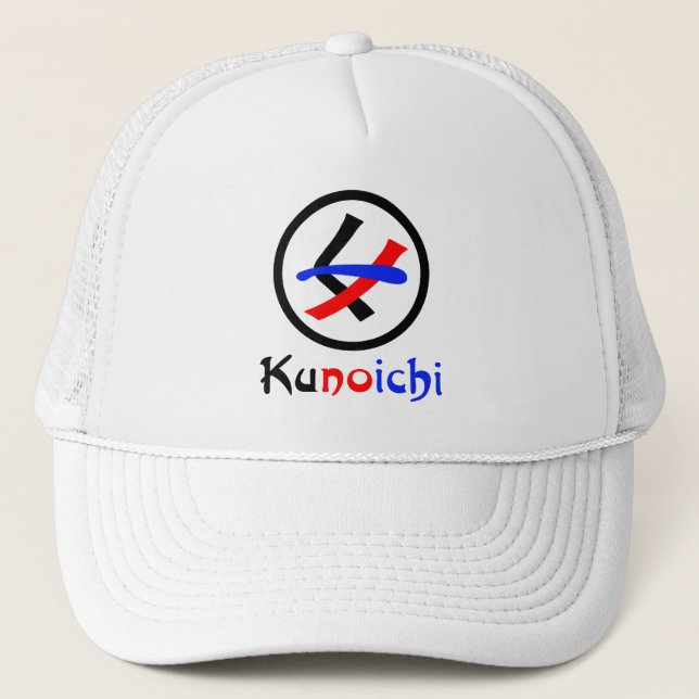 Female Ninja Kunoichi くノ一 Trucker Hat (Front)