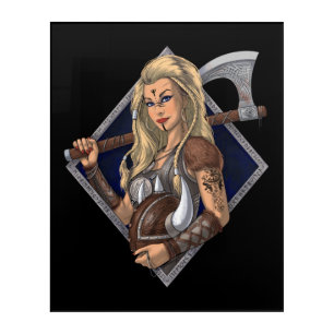Female Norse Viking Warrior Acrylic Print