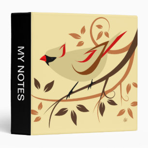 Female Northern Cardinal Binders