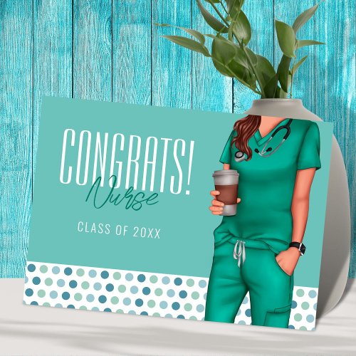 Female Nurse Graduation Congratulations Card