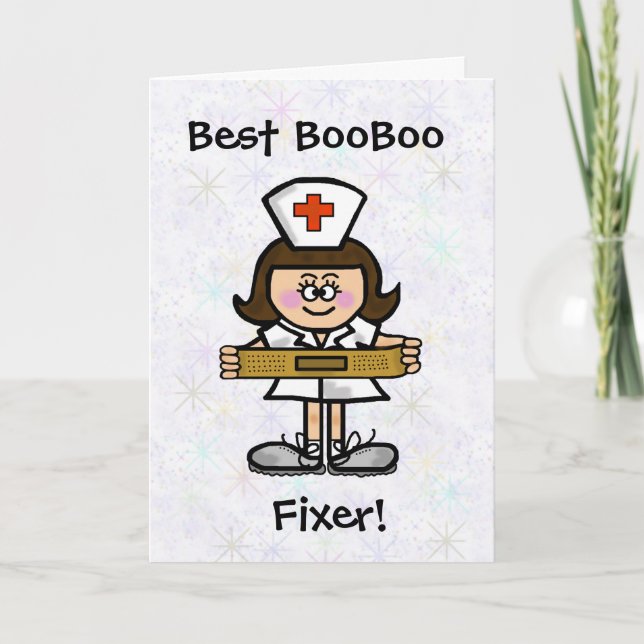 Female Nurse Greeting Card -  Customize It! (Front)