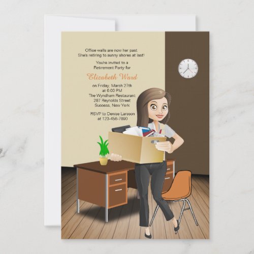 Female Office/School Employee Retirement Invites