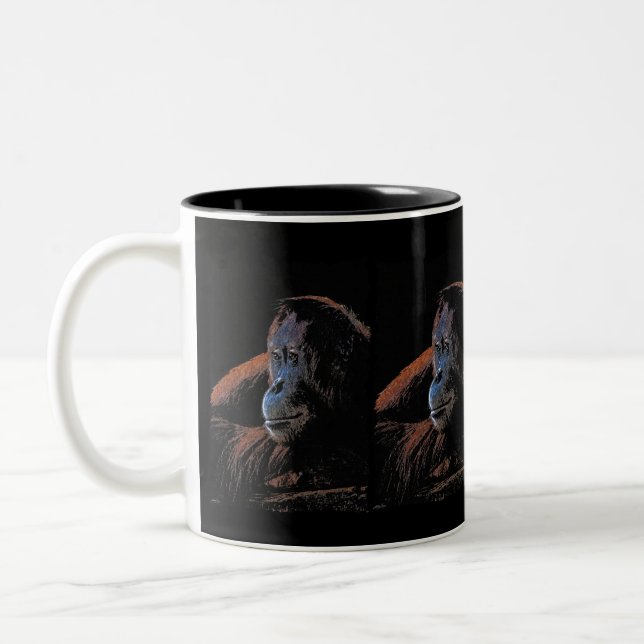 Female Orangutan Animal-lover's Mug (Left)