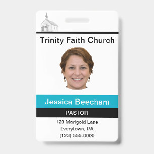 Female Pastor Custom Badge