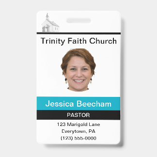 Female Pastor Custom Badge