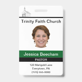 Female Pastor Custom Badge