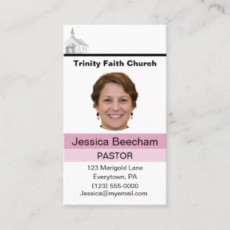 Female Pastor Custom Business Card