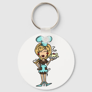 Female Pastry Chef - Blond T-shirts and Gifts Keychain