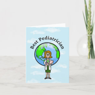 Female Pediatrician Doctor Greeting Card