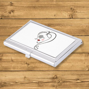 Female Photographer Business Card Holder