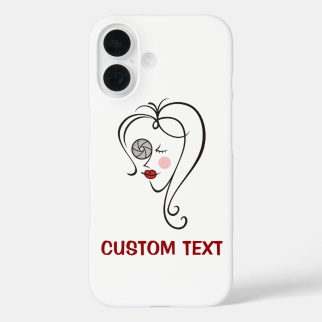 Female Photographer Case-Mate iPhone Case (Back)