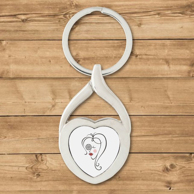 Female Photographer Keychain (Creator Uploaded)