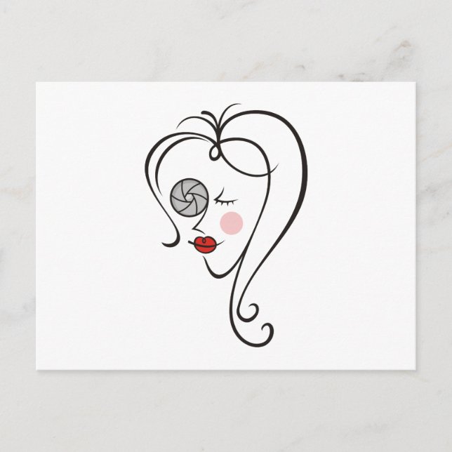 Female Photographer Postcard (Front)