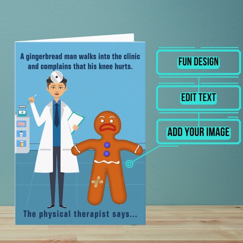 Female Physical Therapist Funny Birthday Design 2 Card