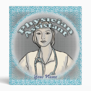 Female Physician Assistant 3 Ring Binder