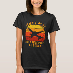 Female Pilot Definition Aviation 2 T-Shirt