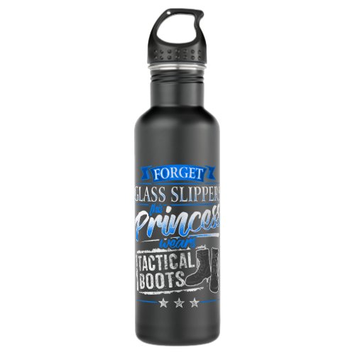 Female Police Military Mom Tactical Combat Boots V Stainless Steel Water Bottle