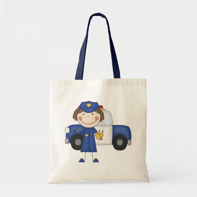 Female Police Officer Tshirts and Gifts Tote Bag (Front)