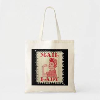 Female Postal Worker Mail Lady Stamp  Tote Bag