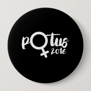 FEMALE POTUS 2016 - Calligraphy Poster -- Election Button