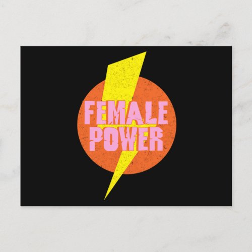 Female Power Feminist Feminism Womens Rights Gift Postcard