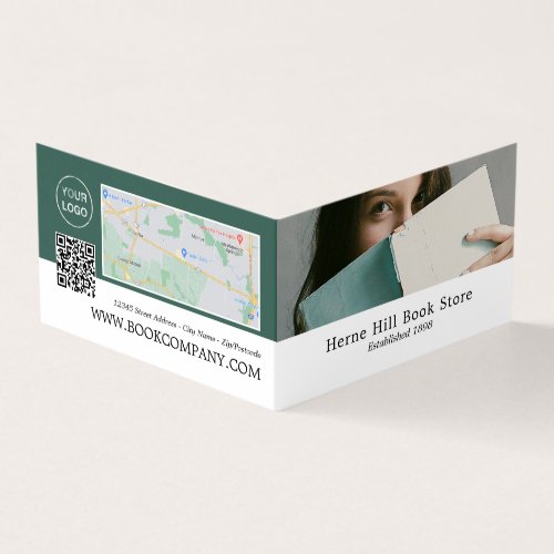 Female Reader Book Store Detailed Loyalty Business Card