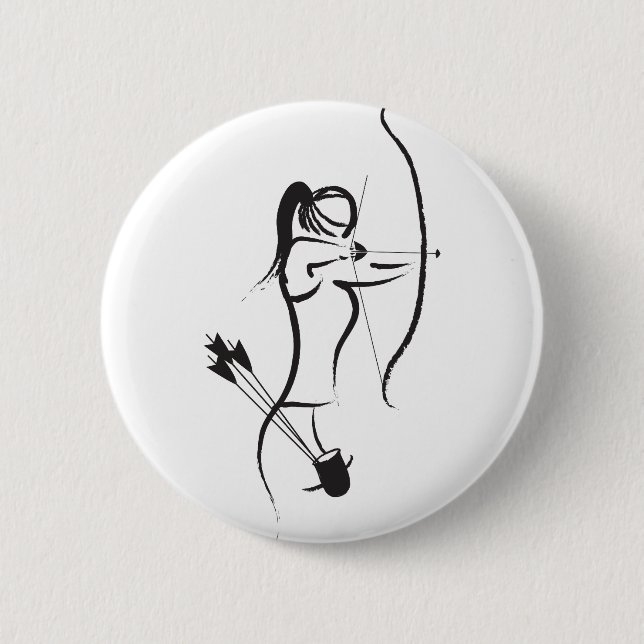 Female Recurve Archer Button (Front)