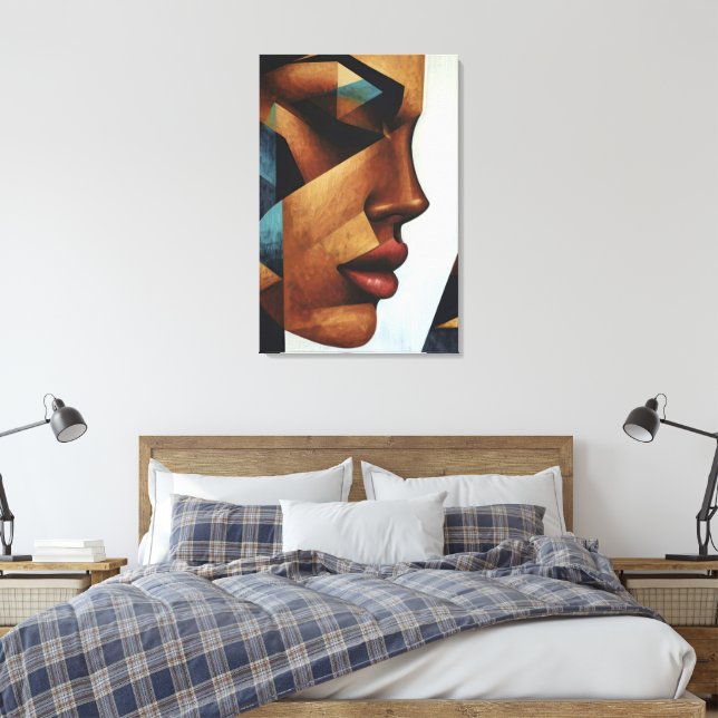 Female Reflection Canvas Print (Insitu(Bedroom))
