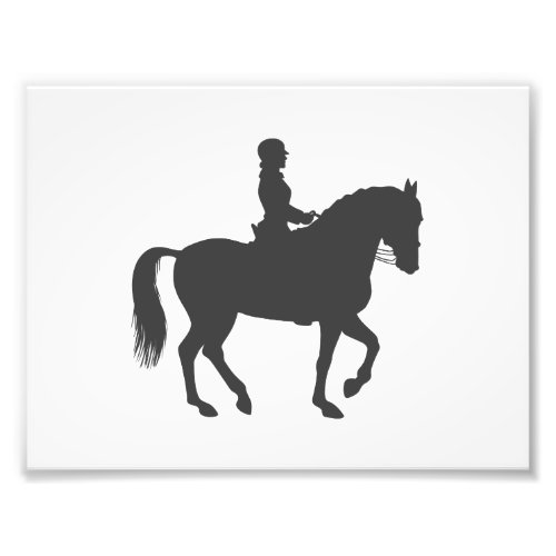 female riding horse  _ Choose background color Photo Print