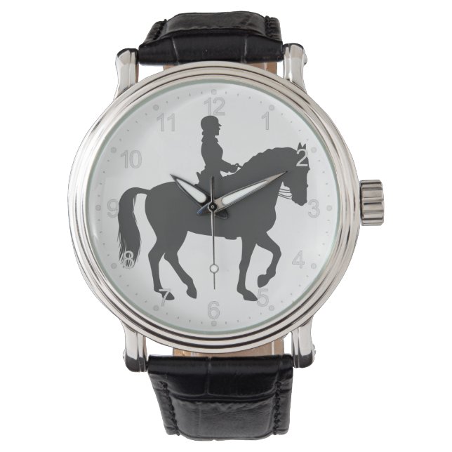 female riding horse  - Choose background color Watch (Front)