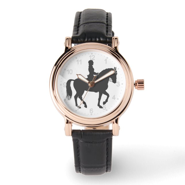 female riding horse  - Choose background color Watch (Front)