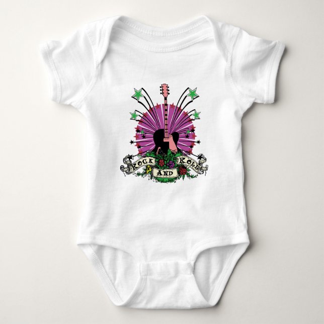 Female Rock n Roll Baby Bodysuit (Front)