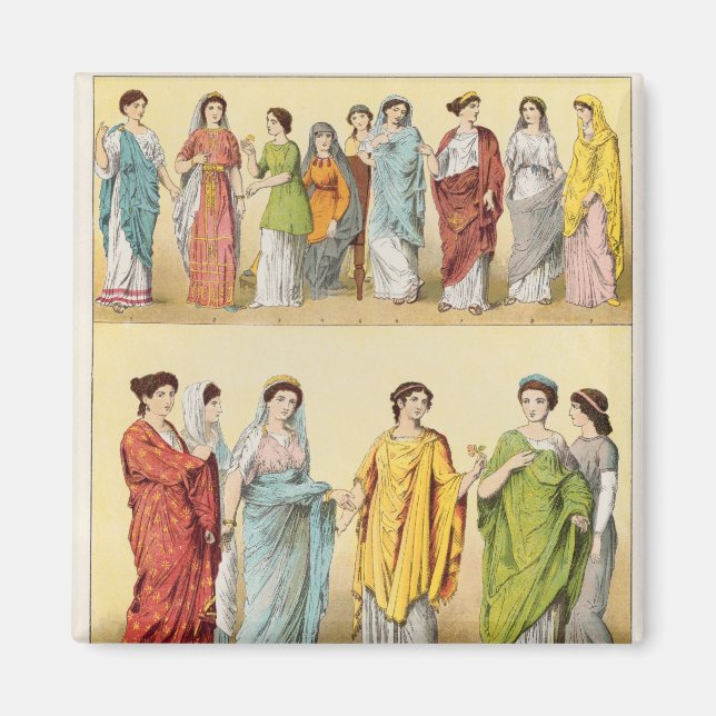 Female Roman Dress Magnet (Front)