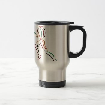 Female Runner Travel Mug by Grandslam_Designs at Zazzle